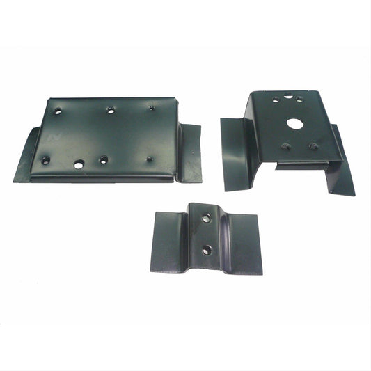 CENTER CONSOLE BRACKET SET; FOR NO CONSOLE TO CENTER CONSOLE CONVERSION; 78-87 EL CAMINO; CABALLERO; REGAL; GRAND PRIX; 78-81 GRAND AM; LEMANS; 78-83 MALIBU; 78-88 MONTE CARLO; CUTLASS SUPREME; 82-86 BONNEVILLE