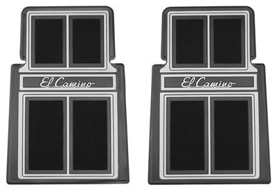 Floor Mats, rubber Plasticolor "El Camino" stamped logo