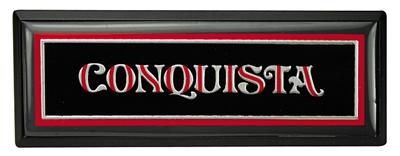 Nameplate, Dash, 1981-85 "Conquista"